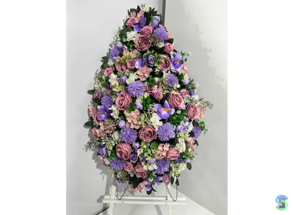 Венок ритуальный "Гамма" 115 см.