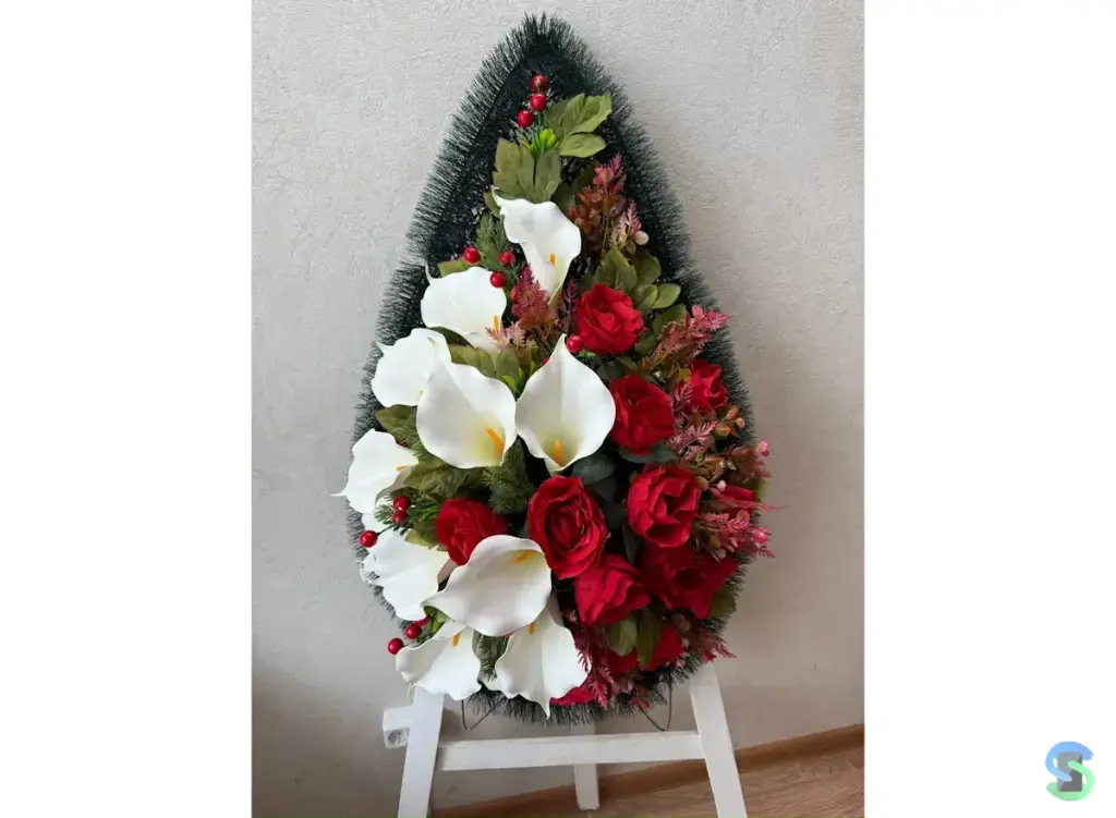 Венок ритуальный "Верность" 90 см.