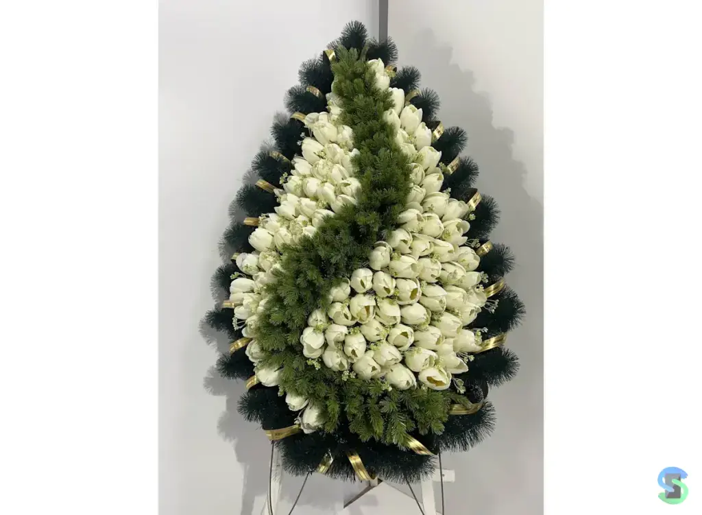 Венок траурный "Соната" 115 см.