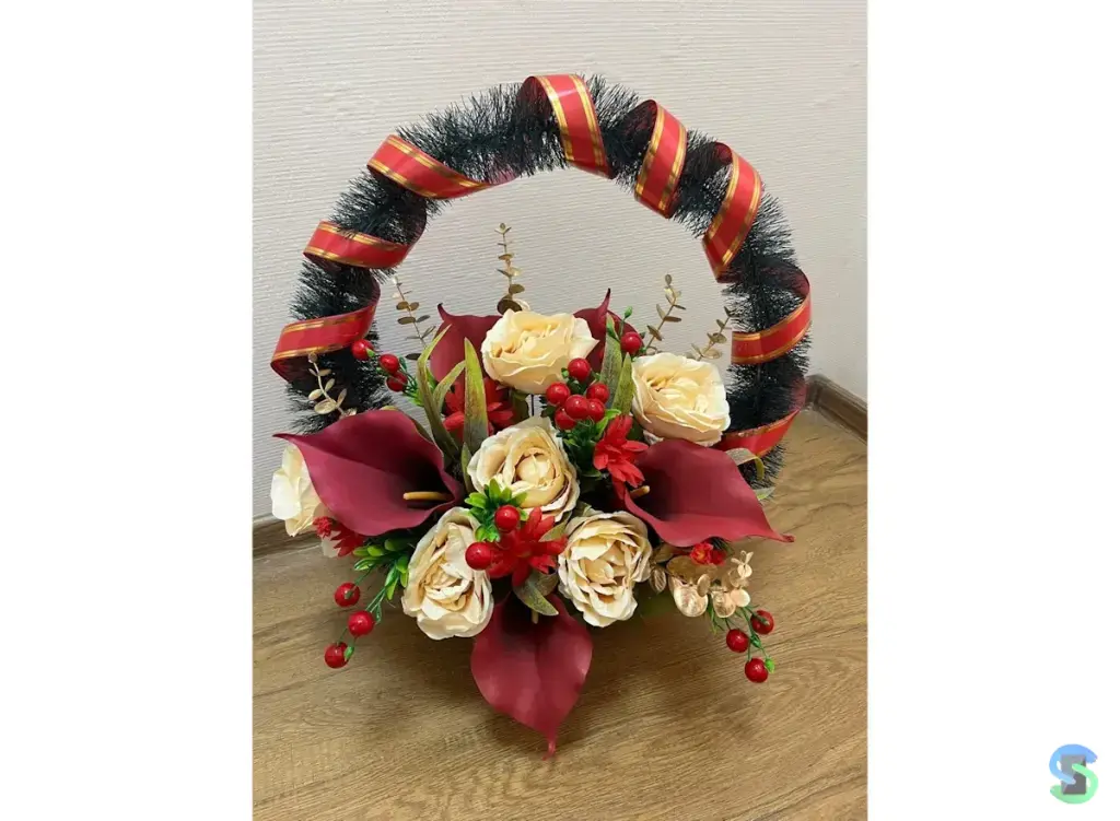 Венок ритуальный "Глобус №3"